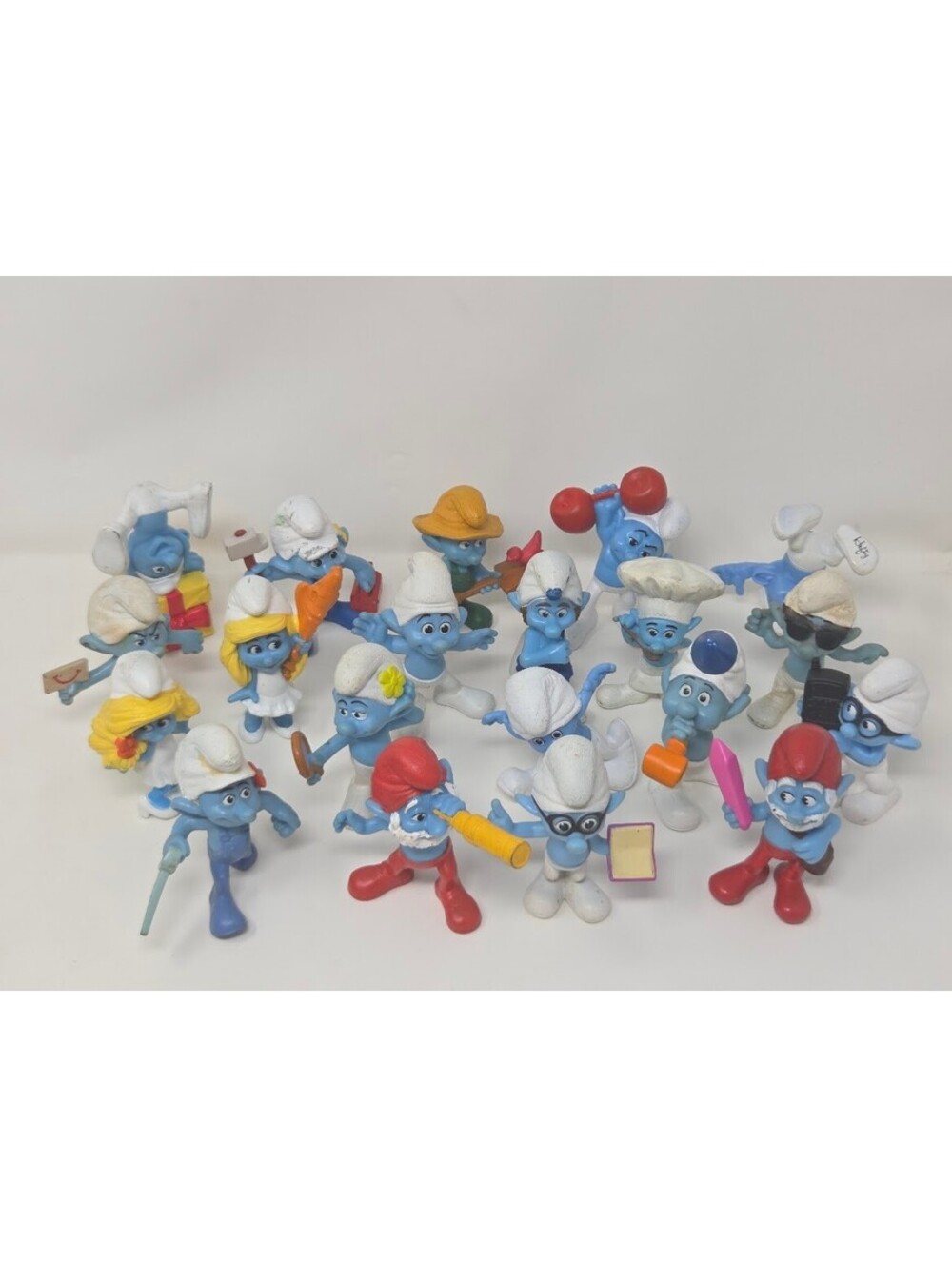 Vintage McDonalds 2011 Happy Meal The Smurfs Complete Set 20 Different Figurines